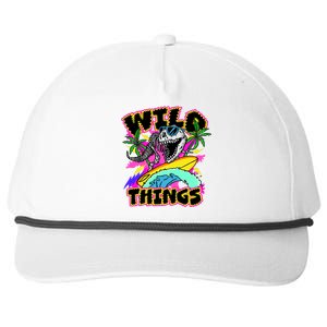 Wild Things T Rex Surfing Snapback Five-Panel Rope Hat