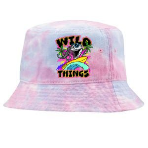 Wild Things T Rex Surfing Tie-Dyed Bucket Hat