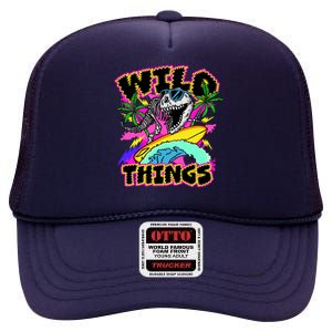 Wild Things T Rex Surfing High Crown Mesh Back Trucker Hat