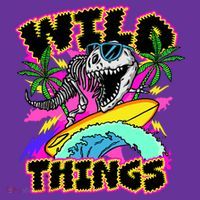 Wild Things T Rex Surfing T-Shirt