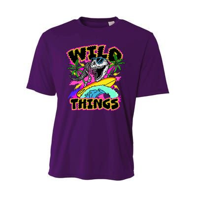 Wild Things T Rex Surfing Performance Sprint T-Shirt