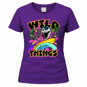 Wild Things T Rex Surfing Women's T-Shirt