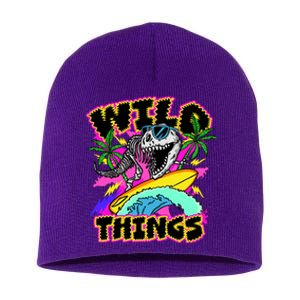 Wild Things T Rex Surfing Short Acrylic Beanie