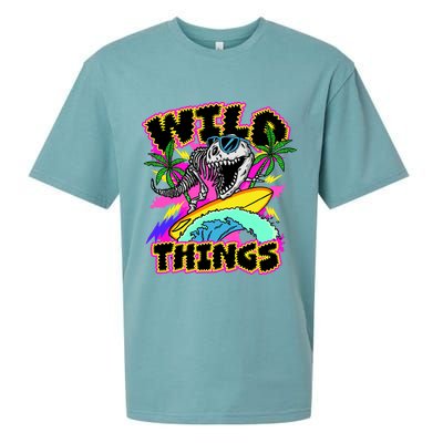 Wild Things T Rex Surfing Sueded Cloud Jersey T-Shirt