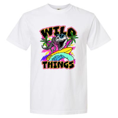 Wild Things T Rex Surfing Garment-Dyed Heavyweight T-Shirt