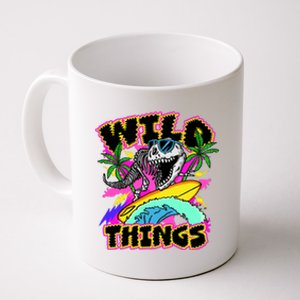 Wild Things T Rex Surfing Coffee Mug