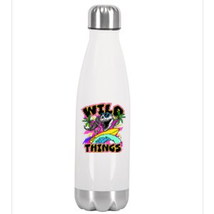 Wild Things T Rex Surfing Stainless Steel Insulated Water Bottle