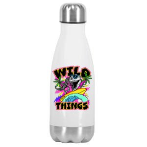 Wild Things T Rex Surfing Stainless Steel Insulated Water Bottle