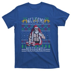 Welcome To The North Swole Santa Claus Christmas Workout Gym Gift T-Shirt