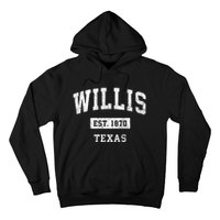 Willis Texas Tx Vintage Sports Hoodie