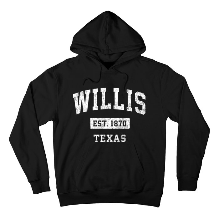 Willis Texas Tx Vintage Sports Hoodie