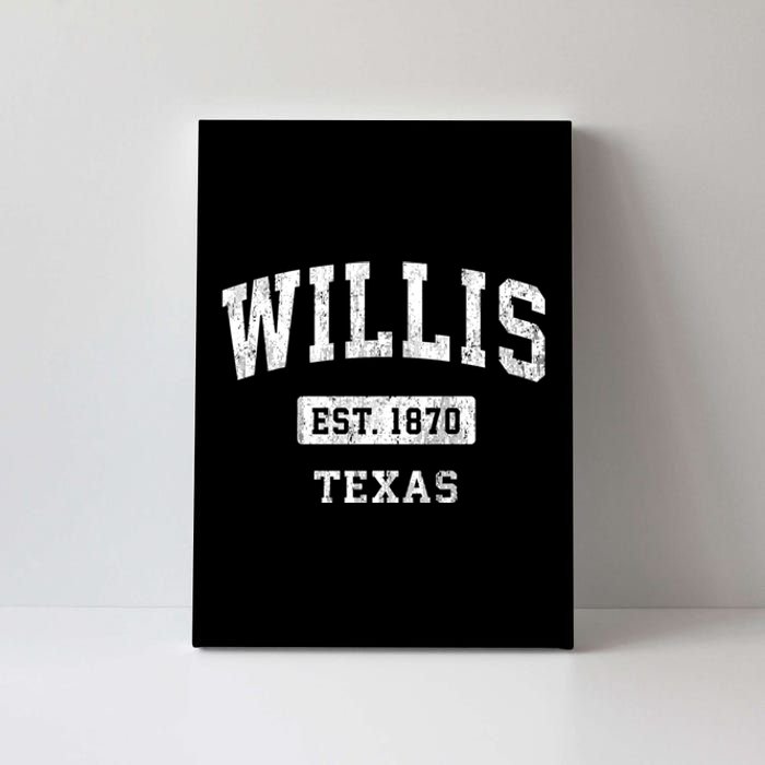 Willis Texas Tx Vintage Sports Canvas