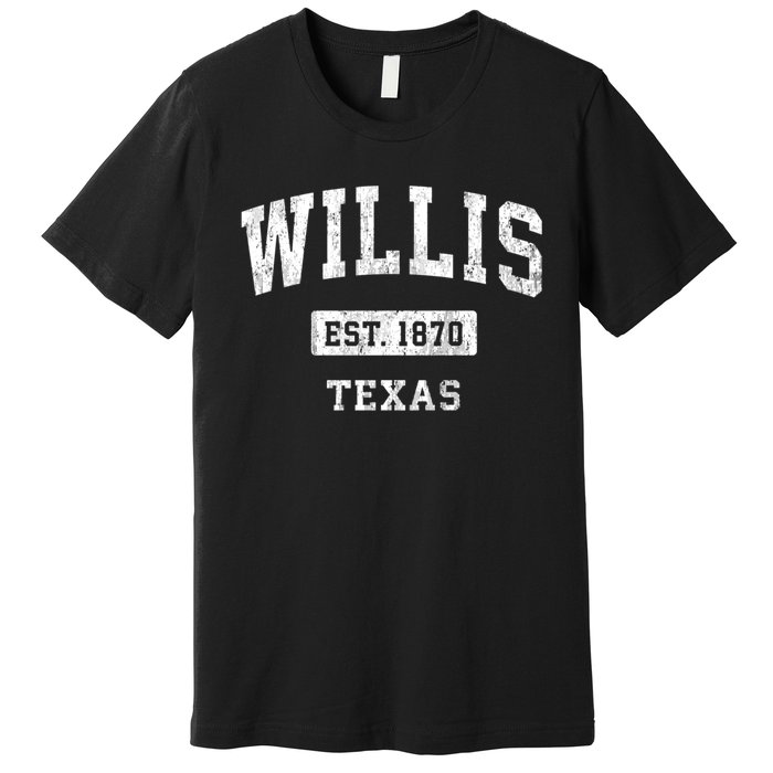 Willis Texas Tx Vintage Sports Premium T-Shirt