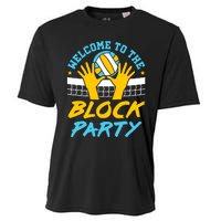 Welcome To The Block Party Volleyball Cooling Performance Crew T-Shirt