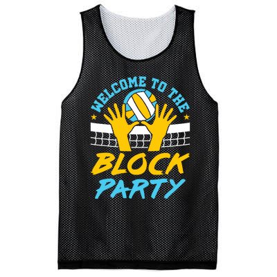 Welcome To The Block Party Volleyball Mesh Reversible Basketball Jersey Tank