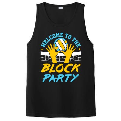 Welcome To The Block Party Volleyball PosiCharge Competitor Tank