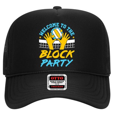 Welcome To The Block Party Volleyball Trucker Hat
