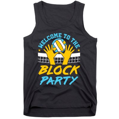 Welcome To The Block Party Volleyball Tank Top