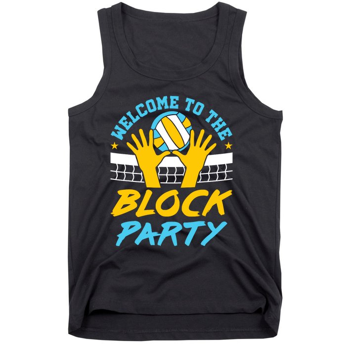 Welcome To The Block Party Volleyball Tank Top