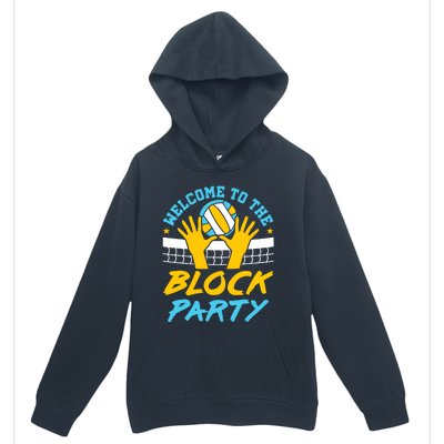 Welcome To The Block Party Volleyball Urban Pullover Hoodie