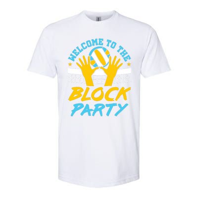 Welcome To The Block Party Volleyball Softstyle CVC T-Shirt