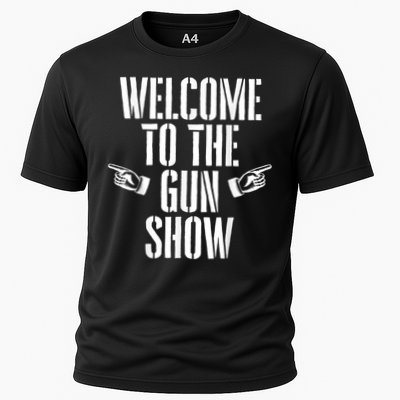 Welcome To The Gun Show Funny Bodybuilder Weightlifting Performance Shirt