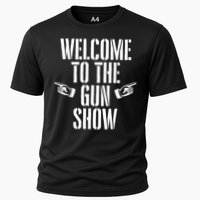 Welcome To The Gun Show Funny Bodybuilder Weightlifting Cooling Performance Crew T-Shirt