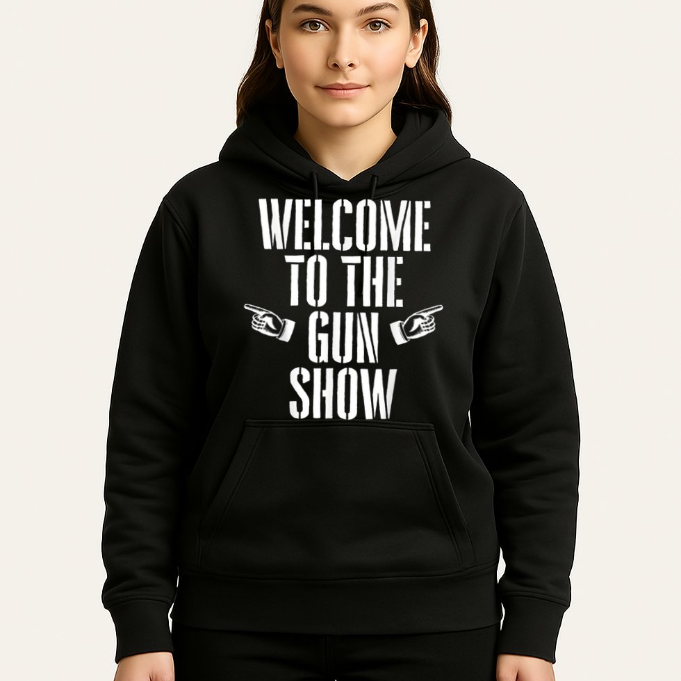 Welcome To The Gun Show Funny Bodybuilder Weightlifting Hoodie