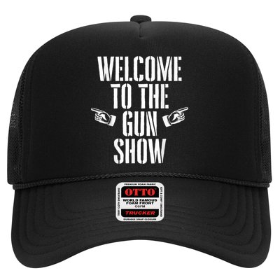 Welcome To The Gun Show Funny Bodybuilder Weightlifting Trucker Hat
