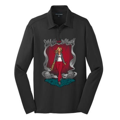 Welcome To The Hellmouth Silk Touch Performance Long Sleeve Polo