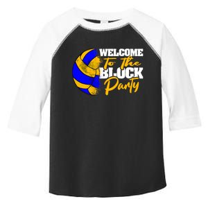 Welcome to the Block Party Volleyball Toddler Fine Jersey T-Shirt