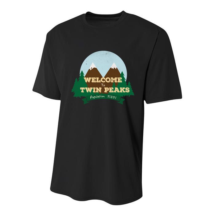 Welcome To Twin Peaks Youth Performance Sprint T-Shirt
