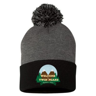 Welcome To Twin Peaks Pom Pom 12in Knit Beanie