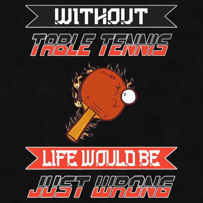 Without Table Tennis Life Would Be Just Wrong Ping Pong Ladies PosiCharge Tri-Blend Wicking Tank