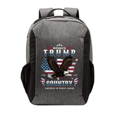 Welcome To Trump Country Usa Bald Eagle Vector Backpack