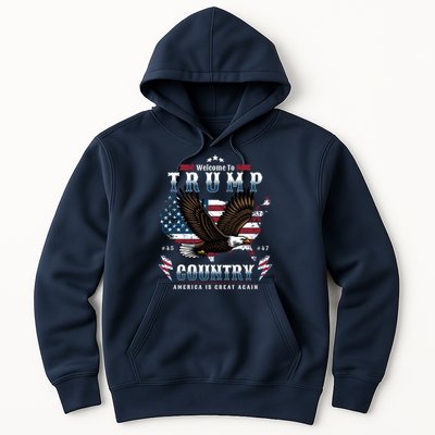 Welcome To Trump Country Usa Bald Eagle Hoodie