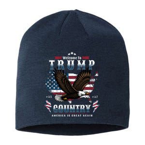 Welcome To Trump Country Usa Bald Eagle Sustainable Beanie