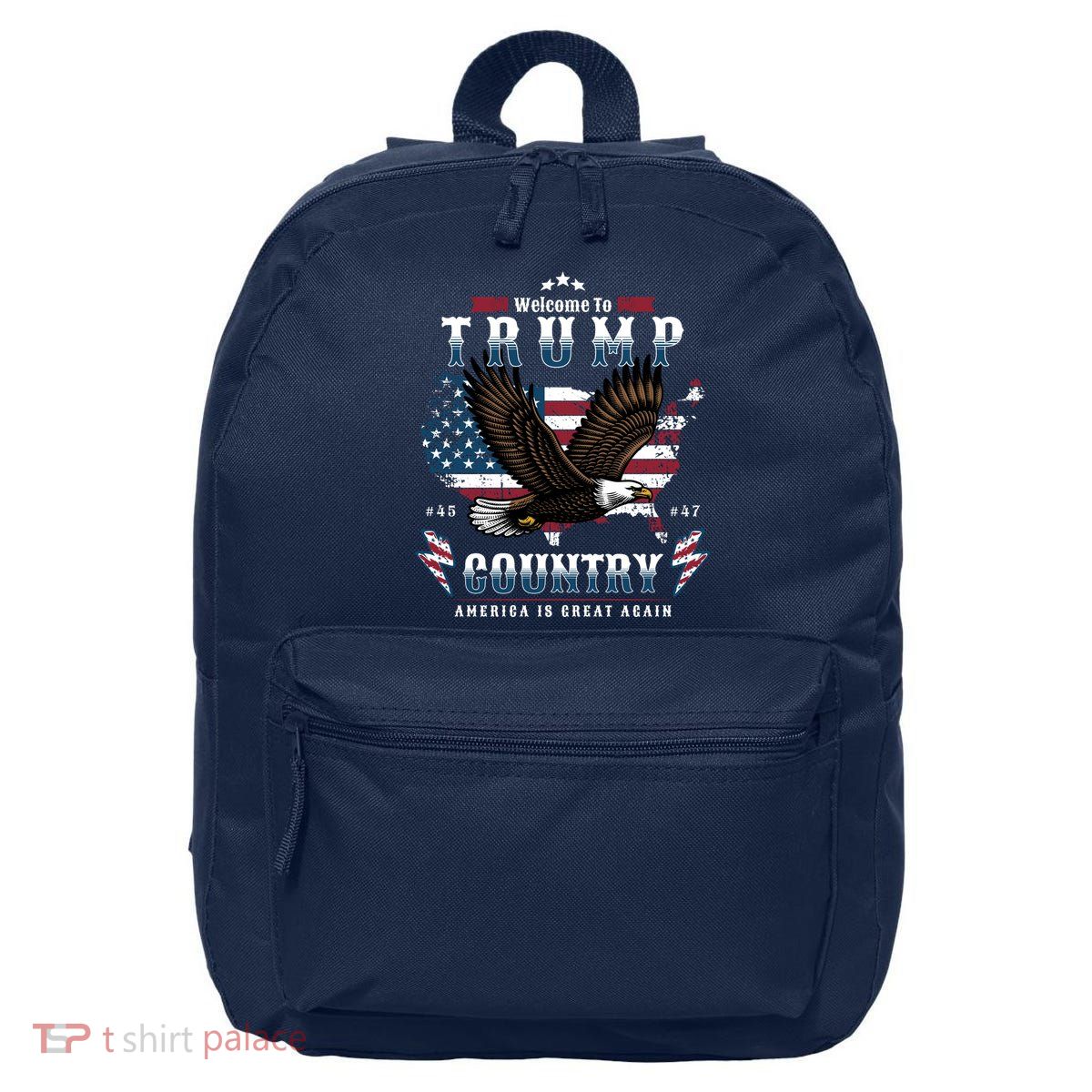 Welcome To Trump Country Usa Bald Eagle 16 in Basic Backpack