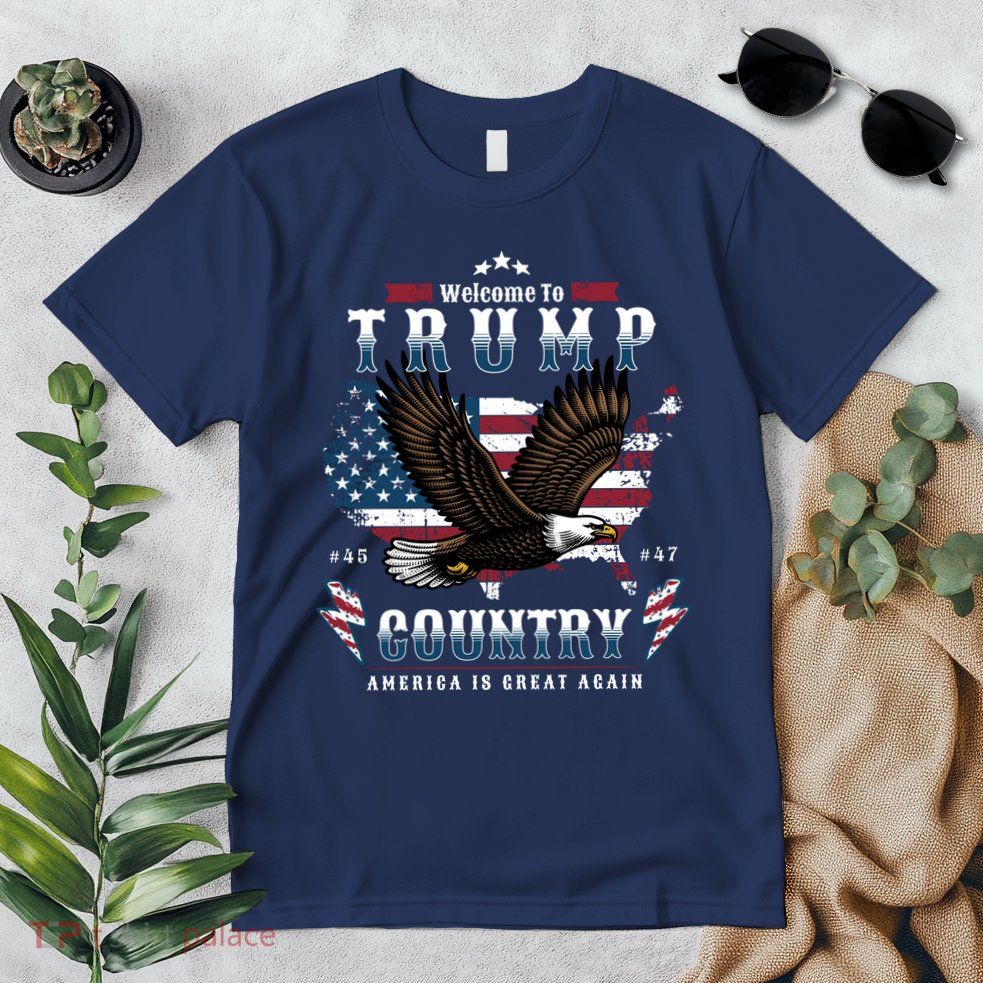Welcome To Trump Country Usa Bald Eagle Premium T-Shirt