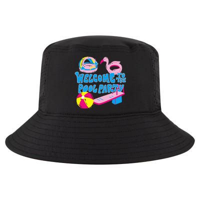 Welcome To The Pool Party Birthday Summer Family Swimming Cool Comfort Performance Bucket Hat