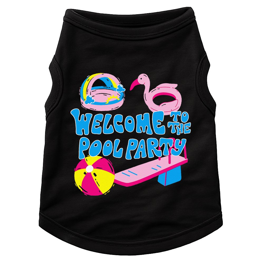 Welcome To The Pool Party Birthday Summer Family Swimming Doggie Tank