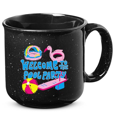 Welcome To The Pool Party Birthday Summer Family Swimming 15oz Campfire Ceramic Mug