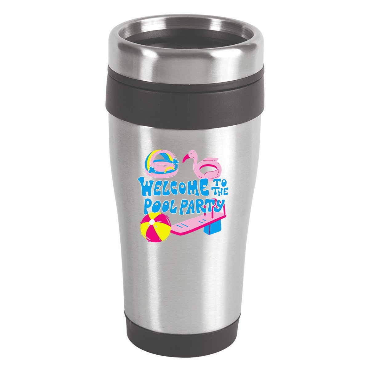 Welcome To The Pool Party Birthday Summer Family Swimming 16oz Travel Tumbler