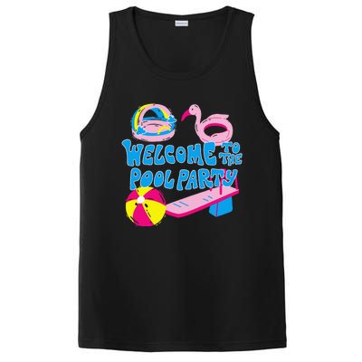 Welcome To The Pool Party Birthday Summer Family Swimming PosiCharge Competitor Tank