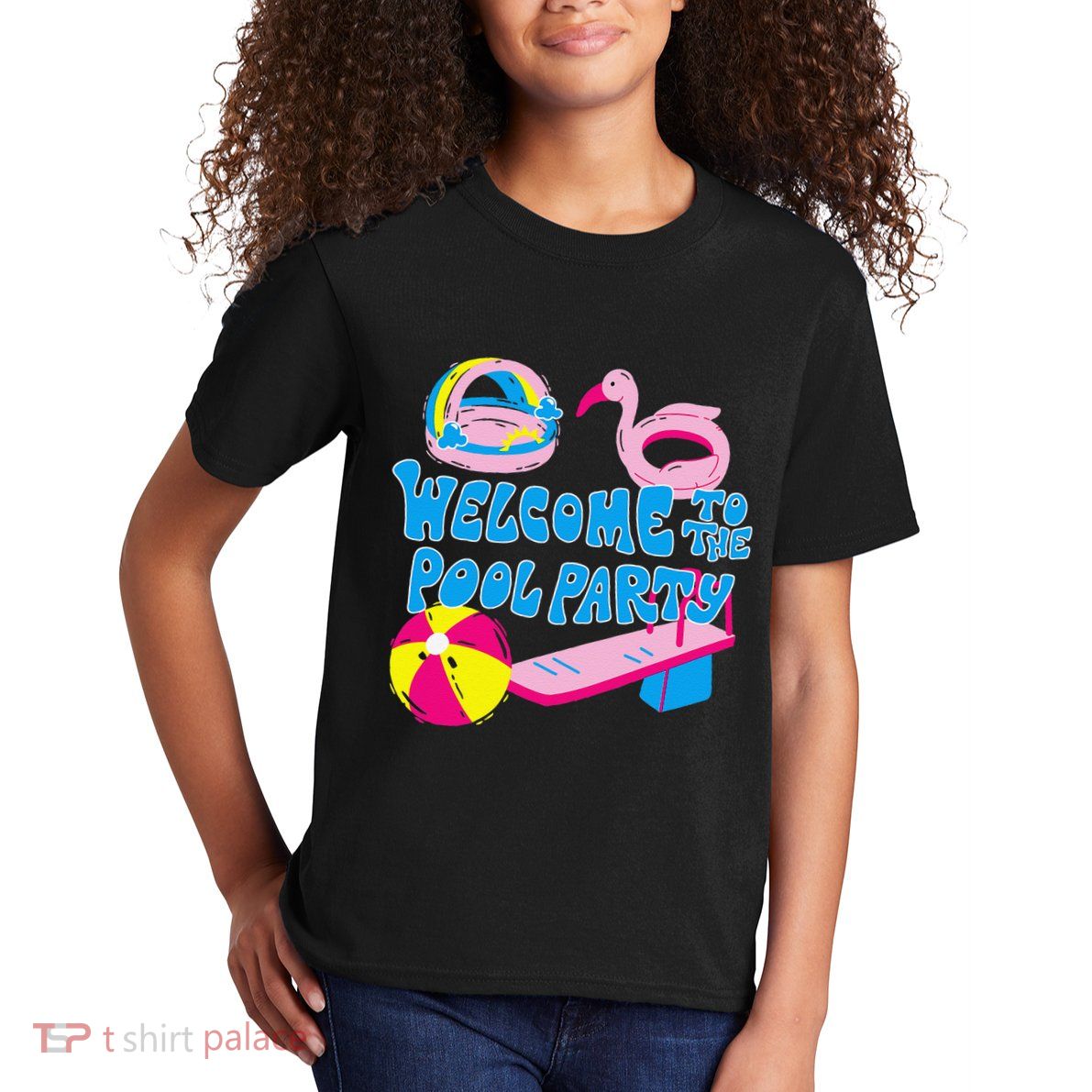 Welcome To The Pool Party Birthday Summer Family Swimming Kids T-Shirt