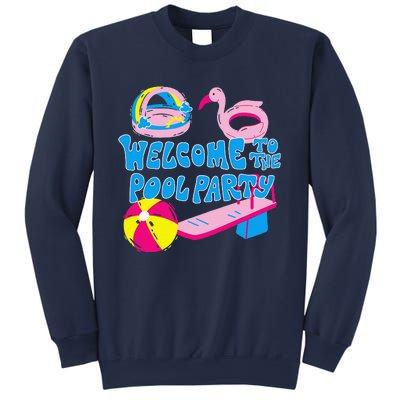 Welcome To The Pool Party Birthday Summer Family Swimming Sweatshirt