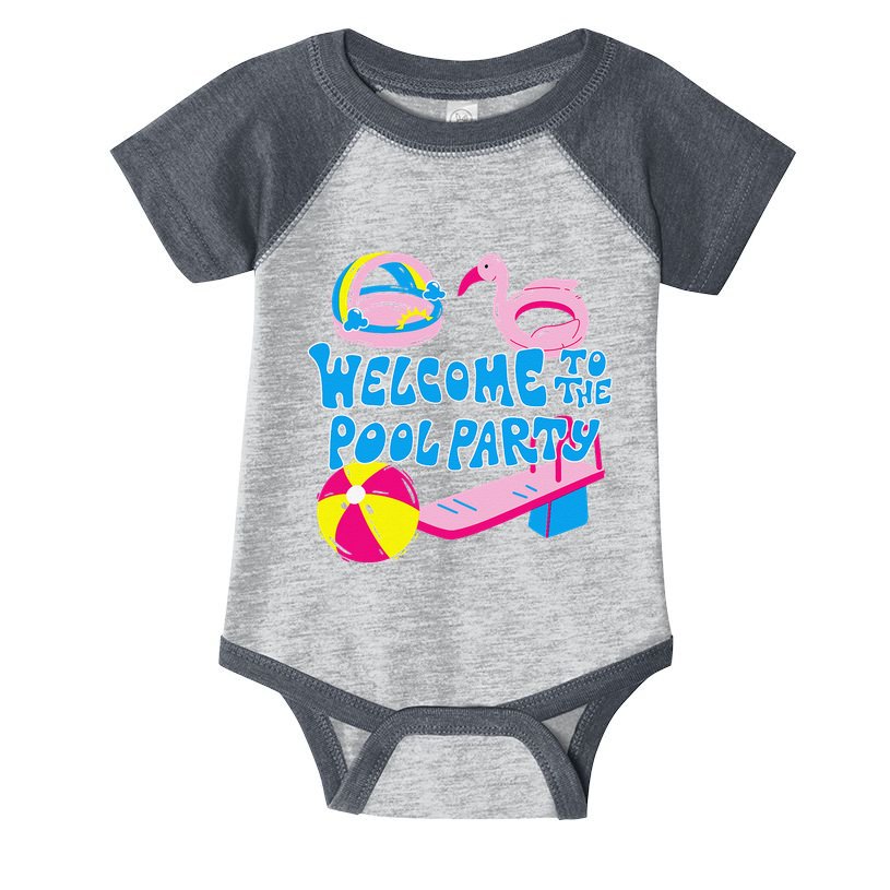 Welcome To The Pool Party Birthday Summer Family Swimming Infant Baby Jersey Bodysuit