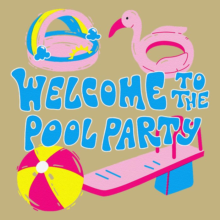 Welcome To The Pool Party Birthday Summer Family Swimming Cooling Performance Crew T-Shirt