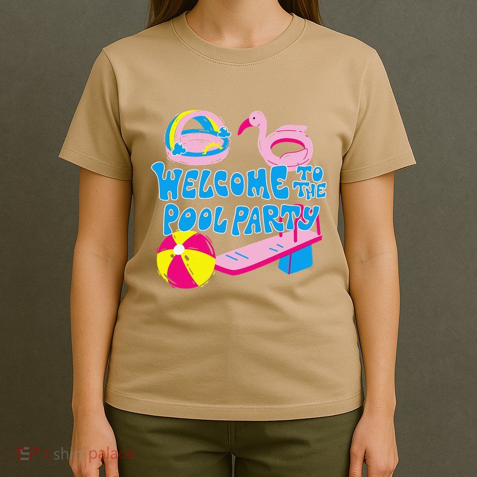 Welcome To The Pool Party Birthday Summer Family Swimming T-Shirt