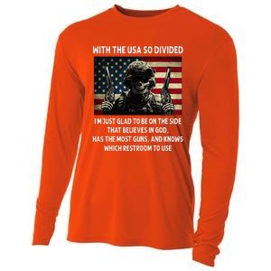 With The USA So Divided Im Just Glad To Be On The Side That Cooling Performance Long Sleeve Crew